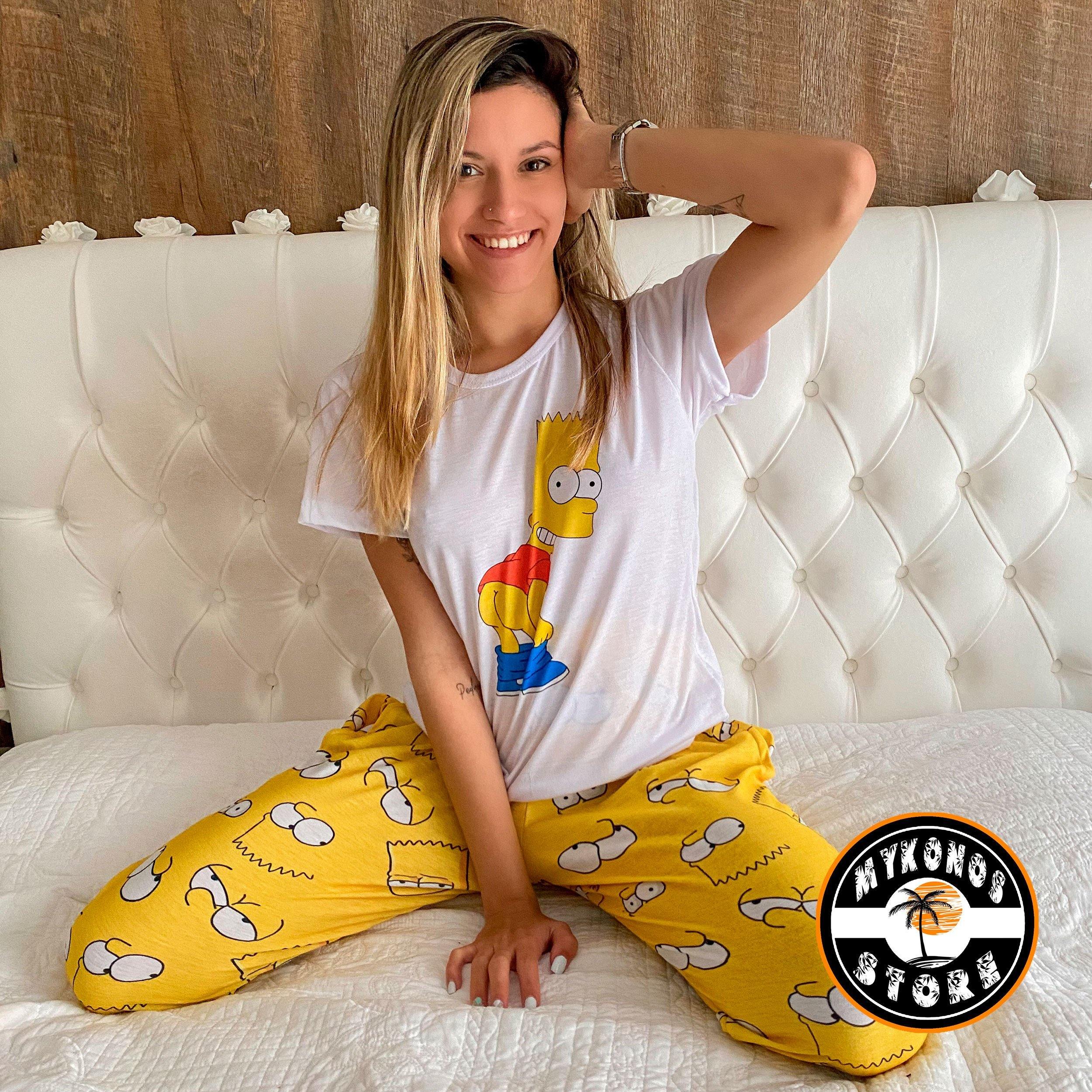 Conjunto Pantalon y Remera Manga Corta BART Unisex - Mayorista Store Mykonos