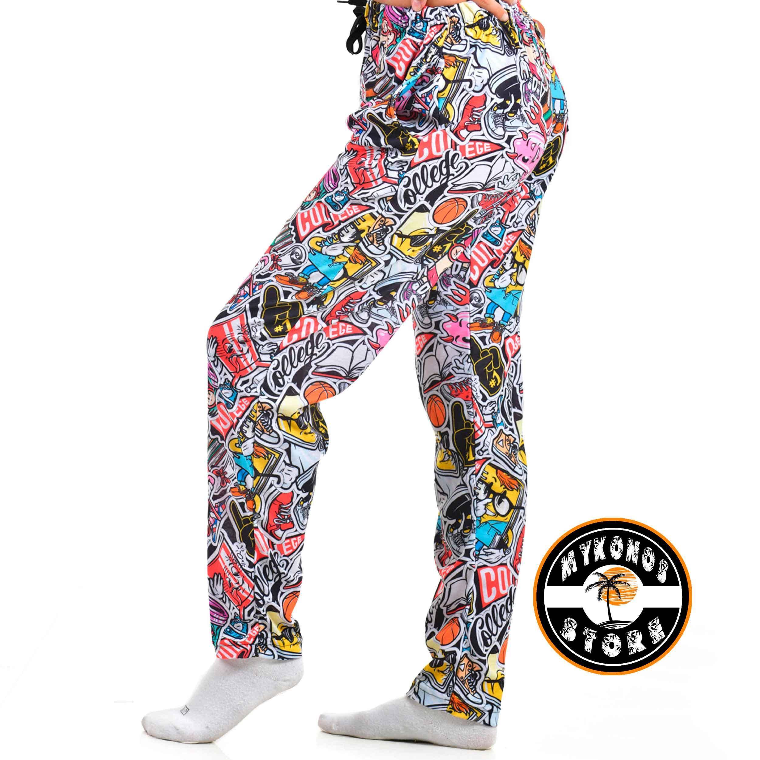 Conjunto Pantalon y Remera Negra Grafiti Unisex