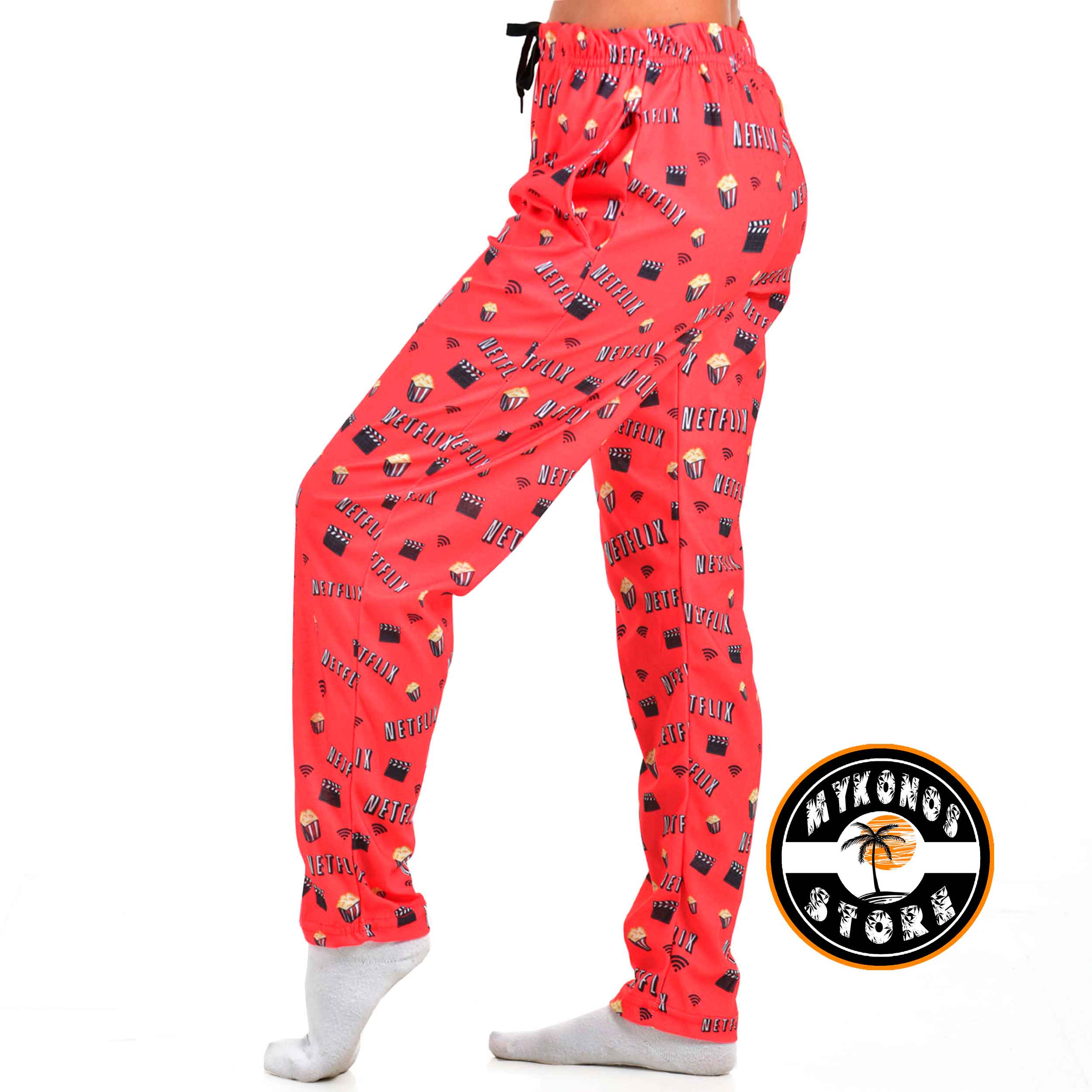 Pantalon Netflix Rojo Unisex