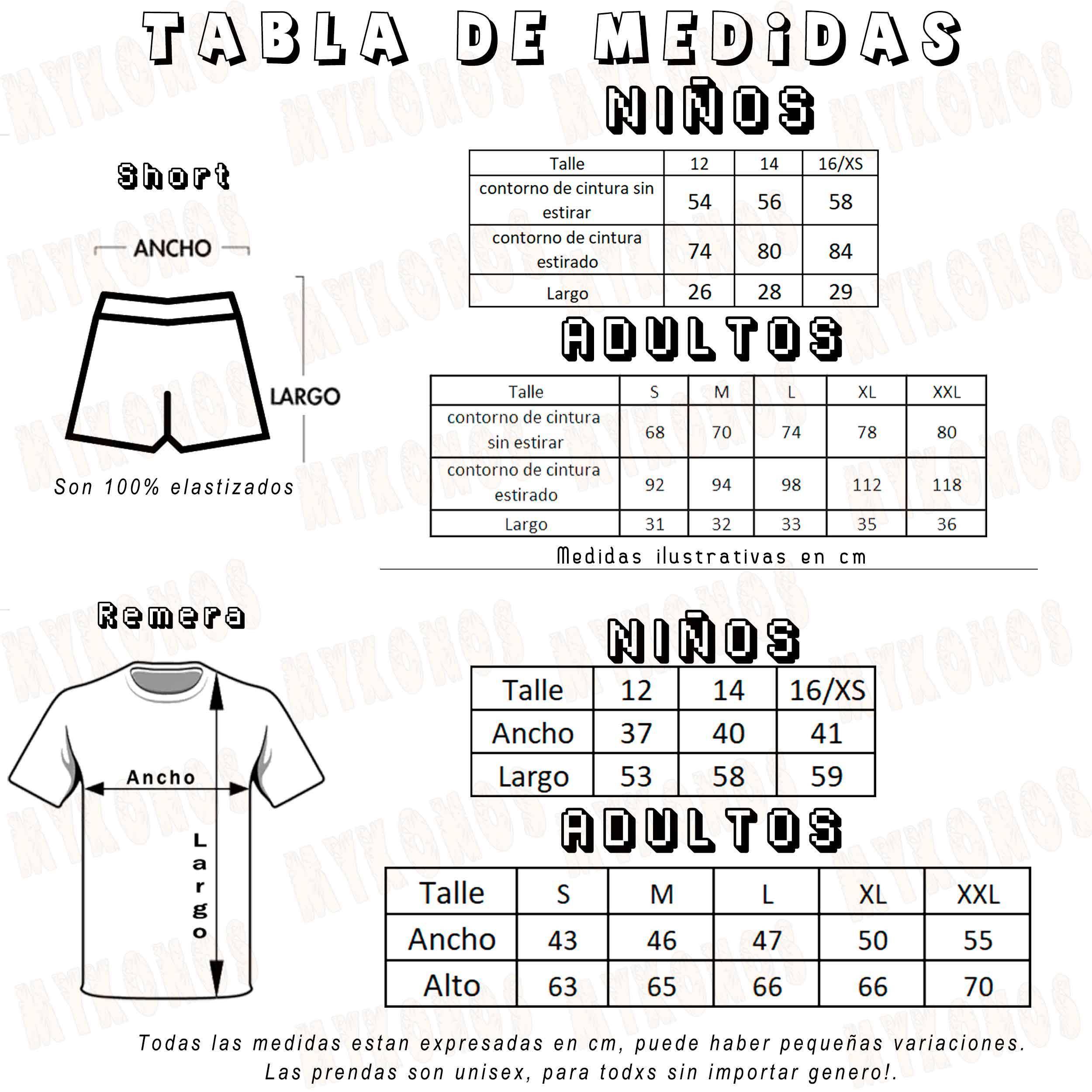Pijama Corto Paltas Unisex - Mayorista Store Mykonos