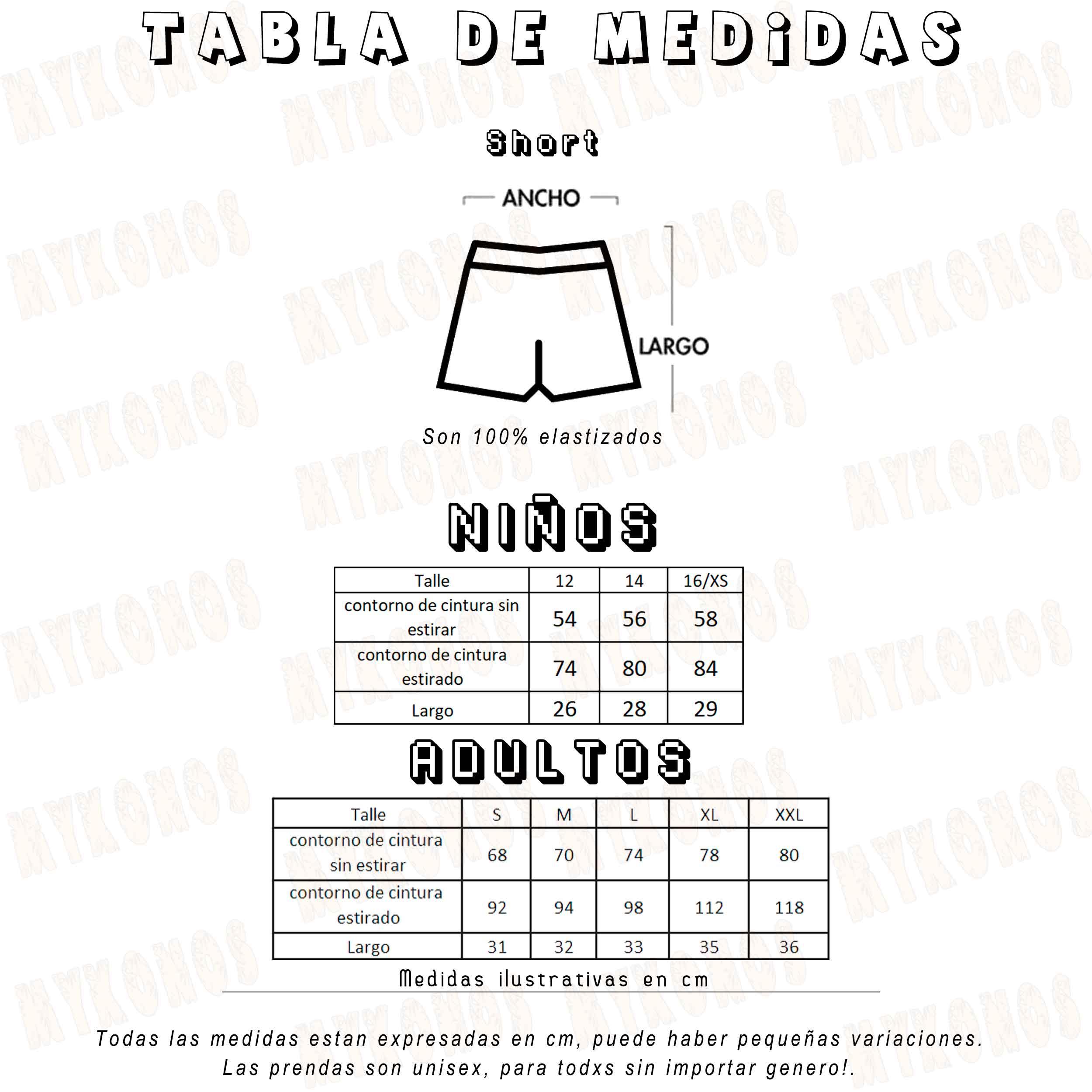 Short Friend Unisex - Mayorista Store Mykonos