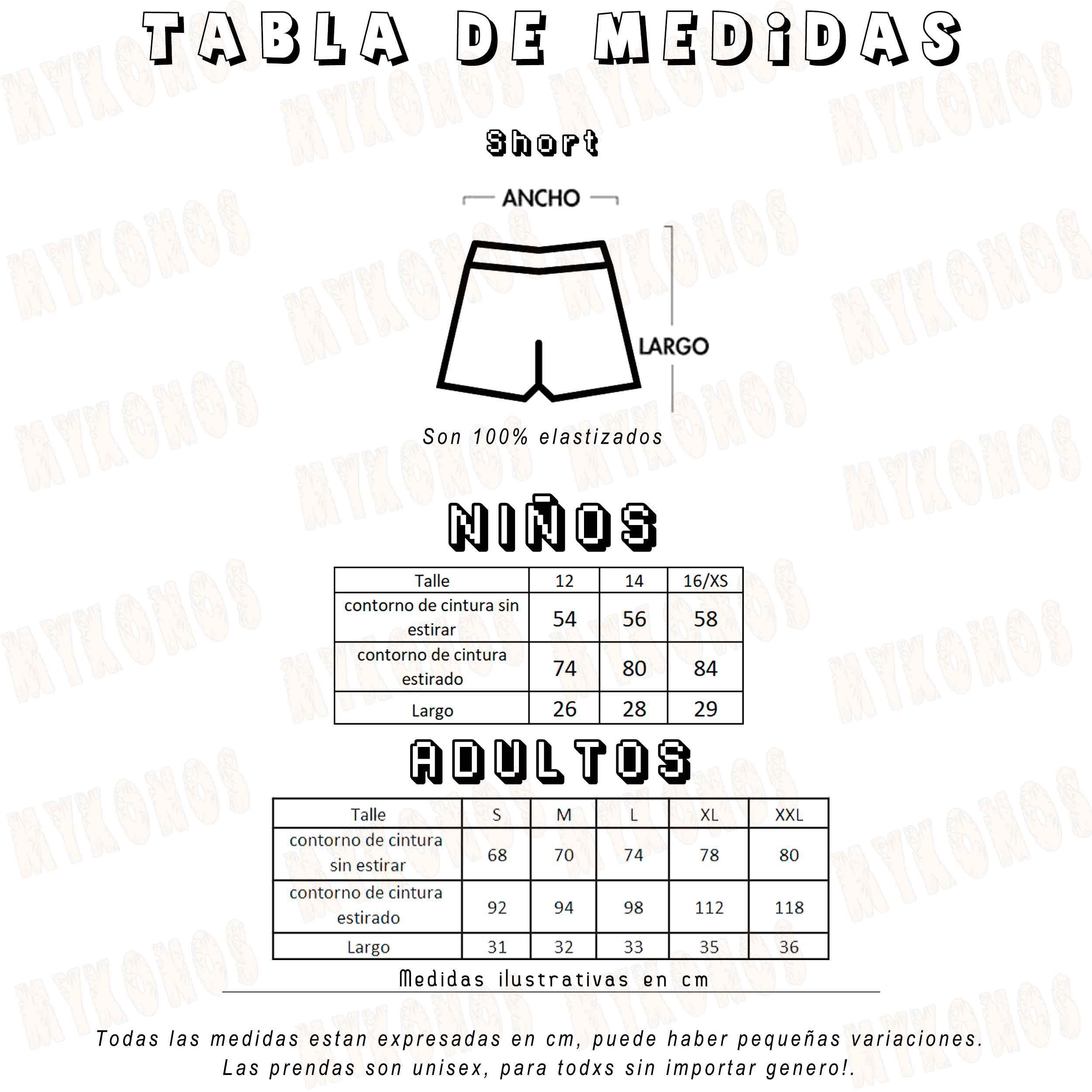 Short South Side Unisex - Mayorista Store Mykonos