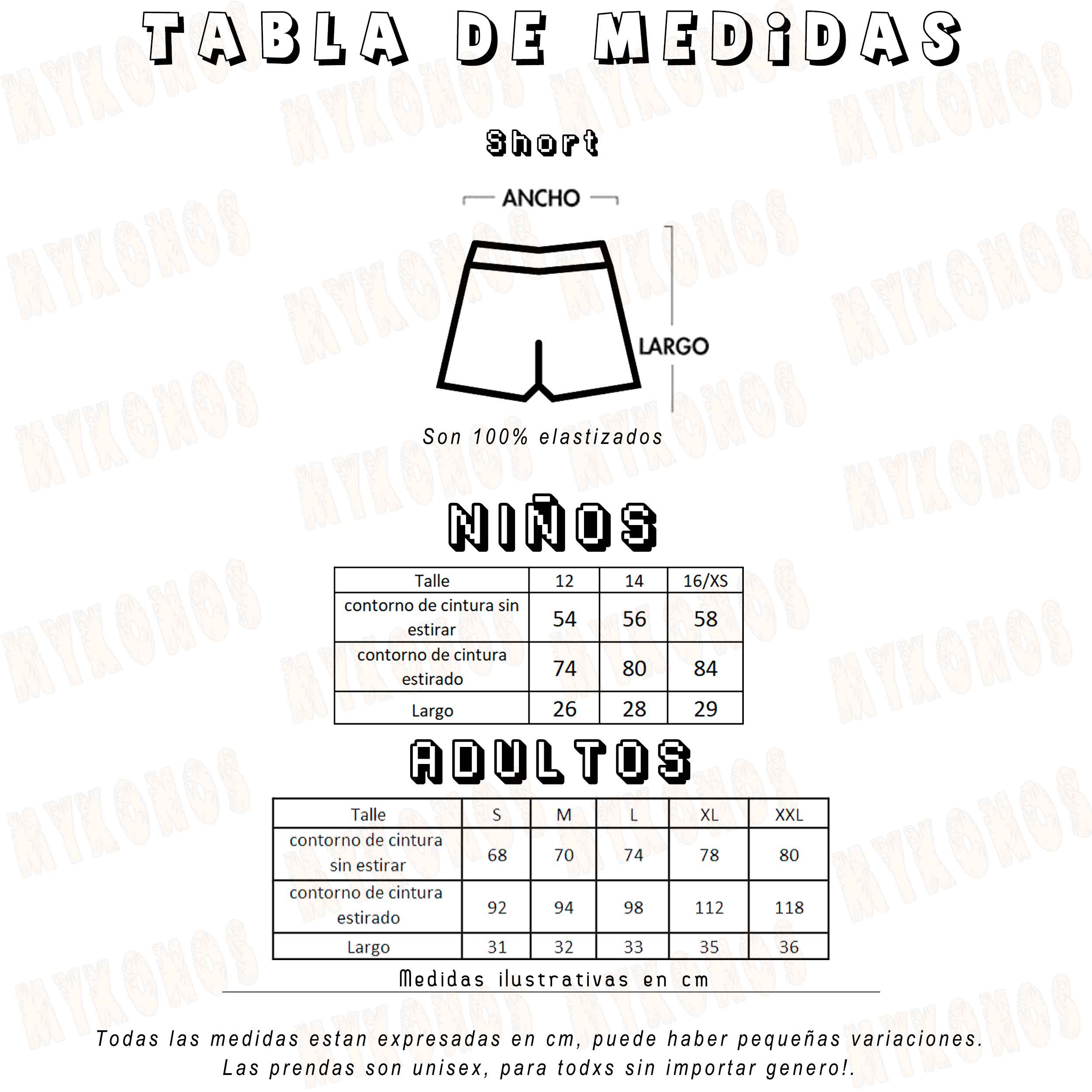 Short Mickey Unisex - Store Mykonos