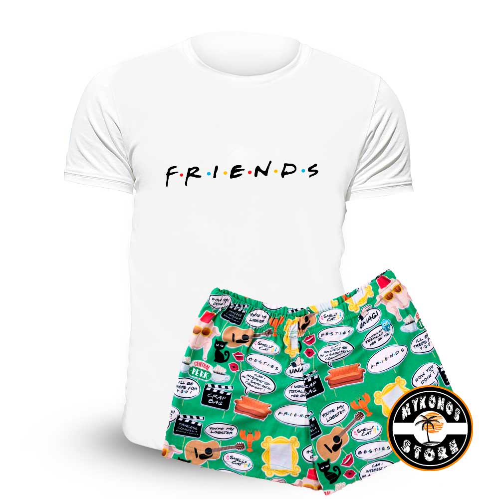 Pijama Corto Friend Unisex ~ Kids